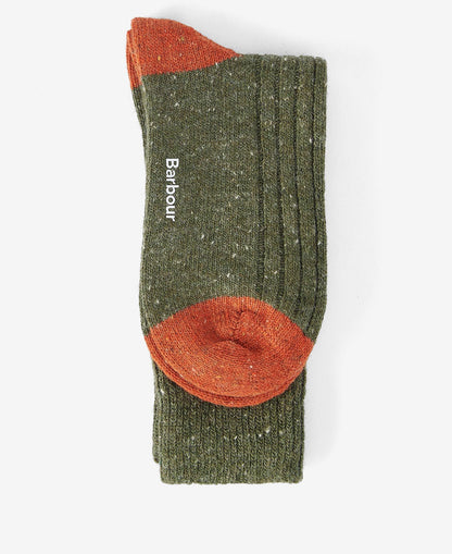 BARBOUR - Chaussettes Houghton Olive