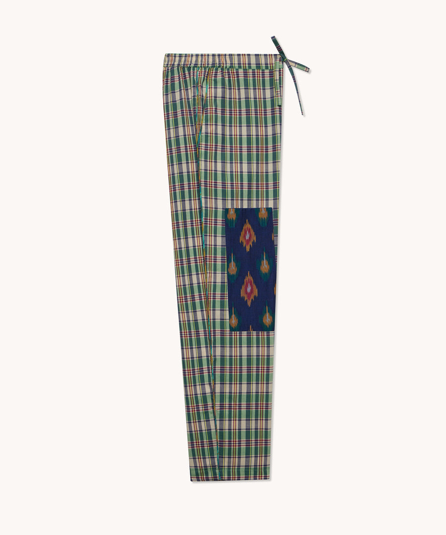 L'ÎLE BLEUE - PANTALON NEW BOUBOU HOMME MAURICE VERT COURT