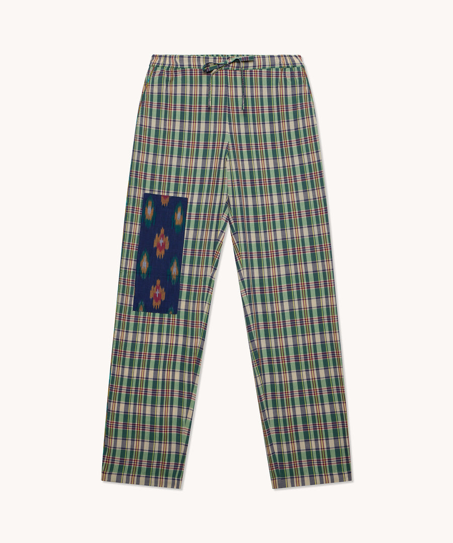 L'ÎLE BLEUE - PANTALON NEW BOUBOU MAURICE HOMME VERT LONG