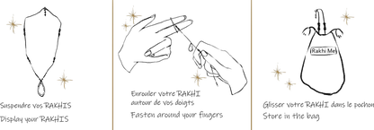 RAKHI ME - Collier Petit Talisman Capri Amétrine