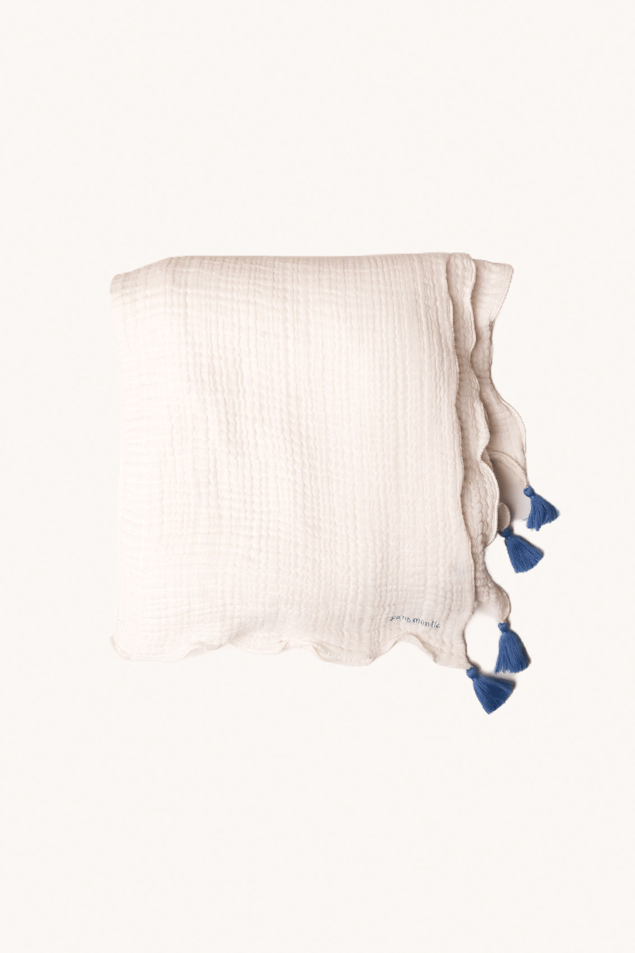 L'ÎLE BLEUE - SERVIETTE PAREO EN GAZE DE COTON BLANC
