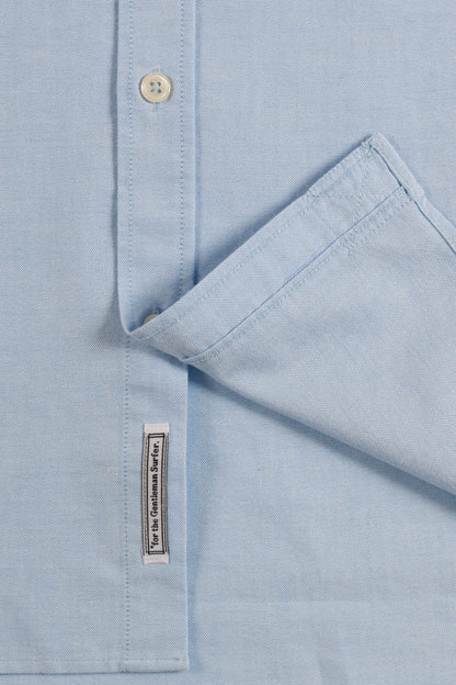 CUISSE DE GRENOUILLE - Oxford Classic Shirt Bleue Ciel