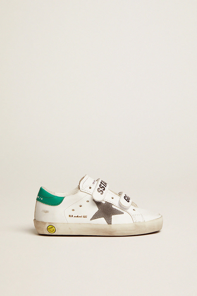 GOLDEN GOOSE - Old School Leather Green