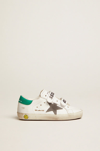 GOLDEN GOOSE - Old School Leather Green 