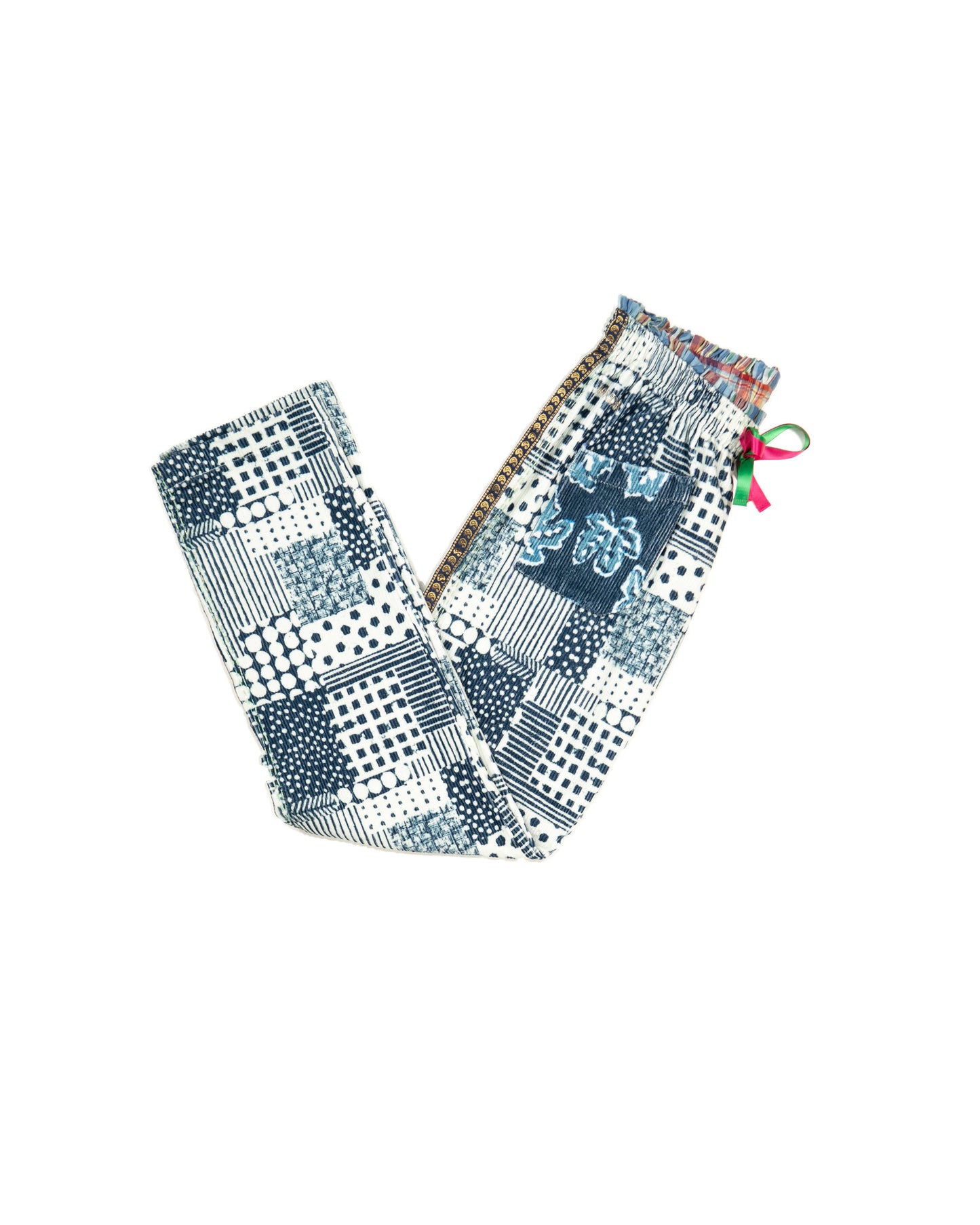 L'ÎLE BLEUE - BOUBOU MARION PATCHWORK BLEU