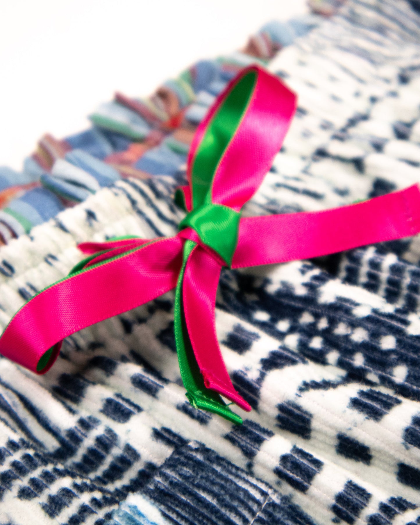 L'ÎLE BLEUE - BOUBOU MARION PATCHWORK BLEU