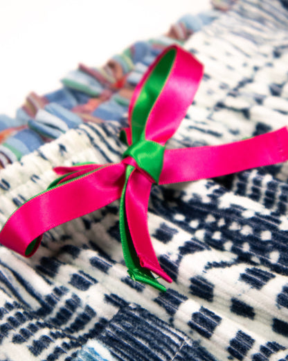 L'ÎLE BLEUE - BOUBOU MARION PATCHWORK BLEU