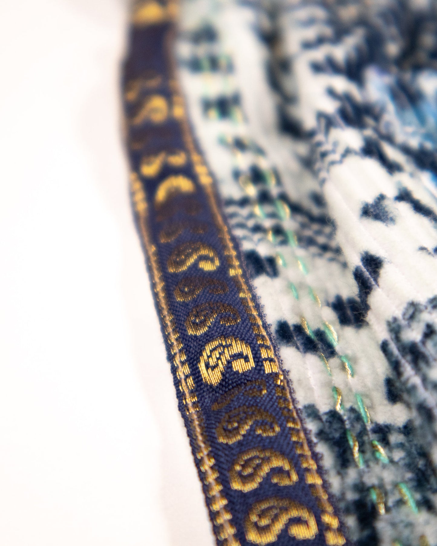 L'ÎLE BLEUE - BOUBOU MARION PATCHWORK BLEU