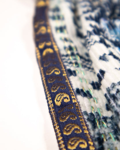 L'ÎLE BLEUE - BOUBOU MARION PATCHWORK BLEU