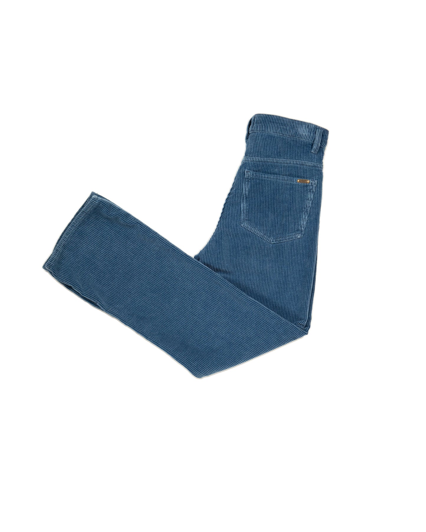 ACQUAVERDE - PANTALON ANOUCK CÔTELÉ COULEUR INDIGO