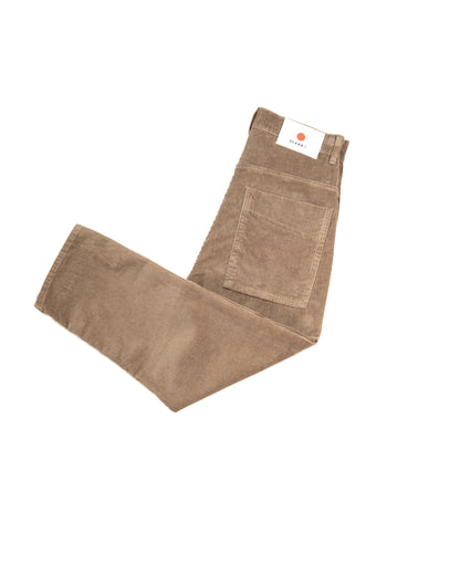 WOODEN - PANTALON CÔTELÉ MARRON