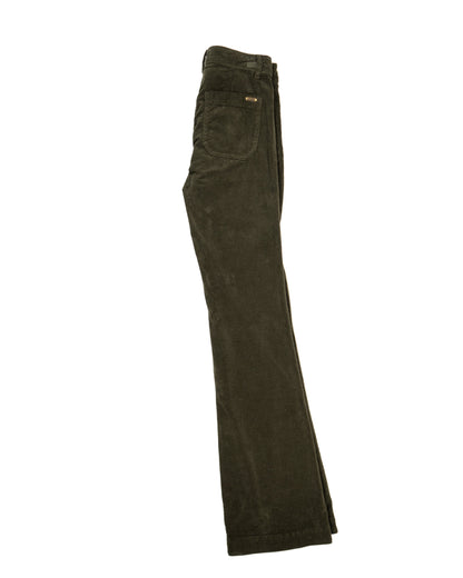 ACQUAVERDE - PANTALON VELOUR CHARLOTTE VERT FORET