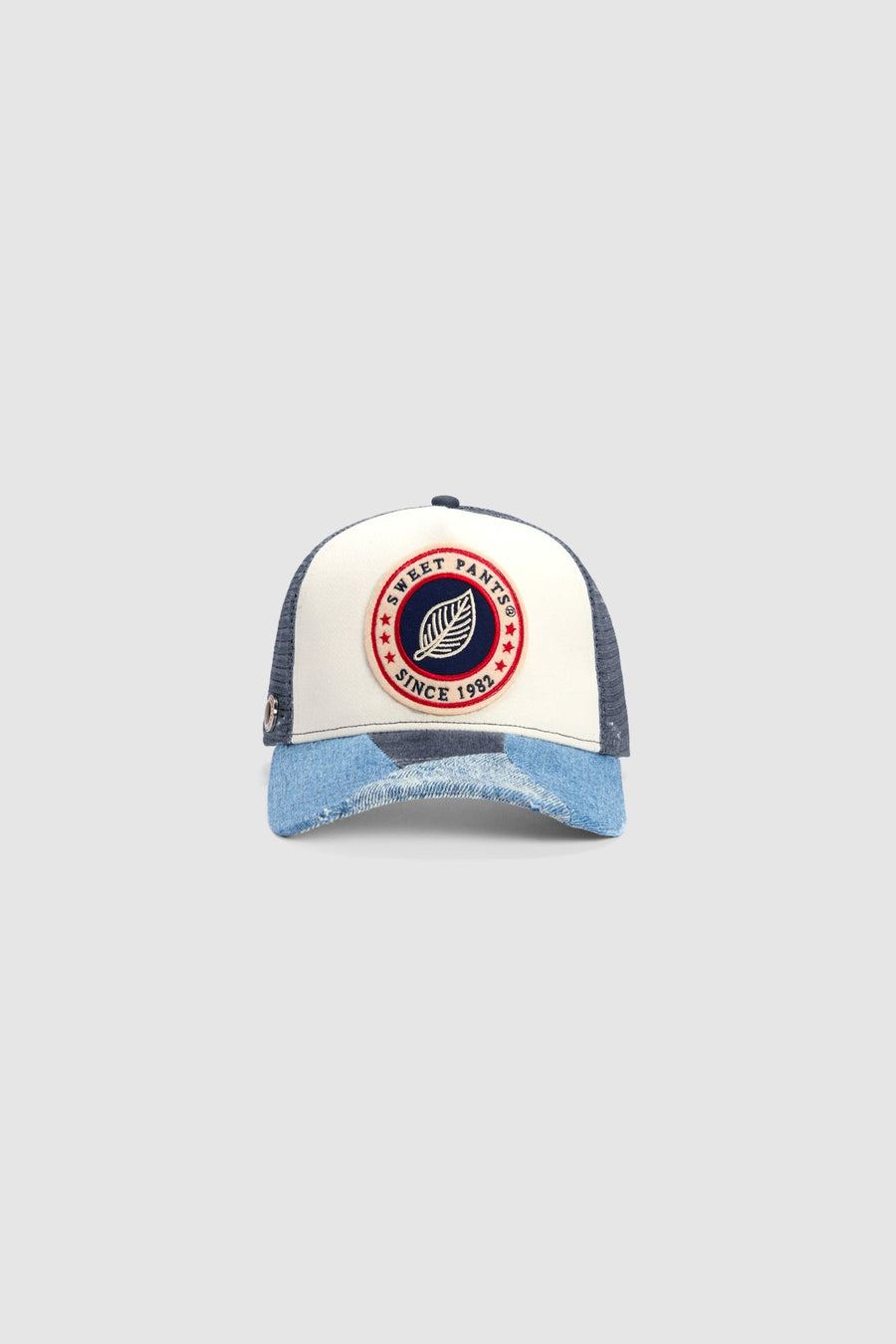 Casquette trucker Sweet Pants Patchwork coloris night, vue principale