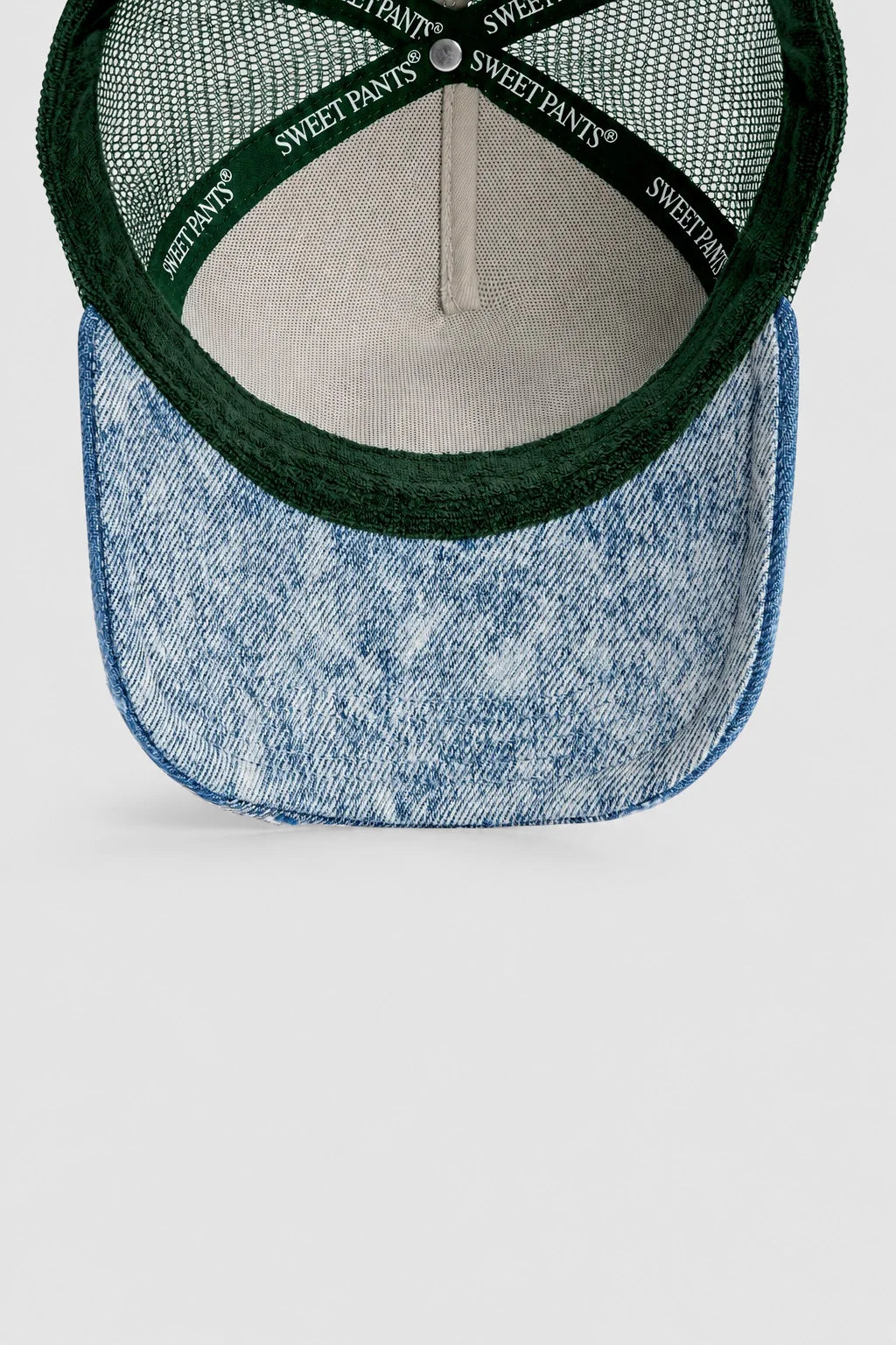 Casquette trucker Sweet Pants Patchwork coloris seaweed, vue complémentaire