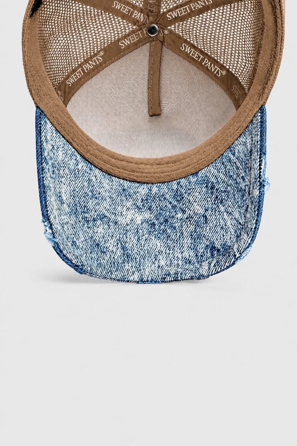 Casquette trucker Sweet Pants Patchwork coloris toffee, vue complémentaire