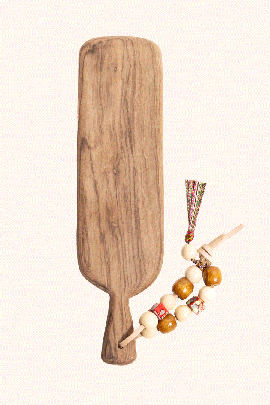 L'ÎLE BLEUE - PLANCHE EN BOIS À PERLES