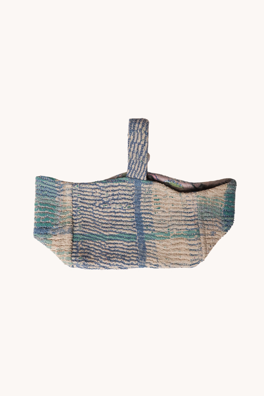L'ÎLE BLEUE - PANIÈRE DE RANGEMENT EN KANTHA