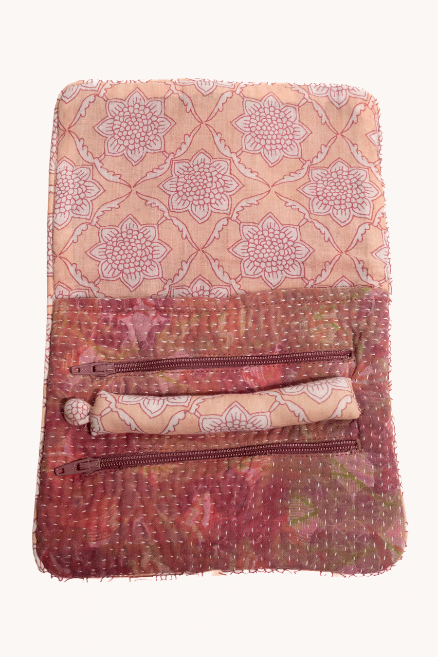 L'ÎLE BLEUE - TROUSSE À BIJOUX VOYAGE ROSE