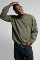 NITTO KNITWEAR - PULL ARMEN COL ROND - VERT THICKET