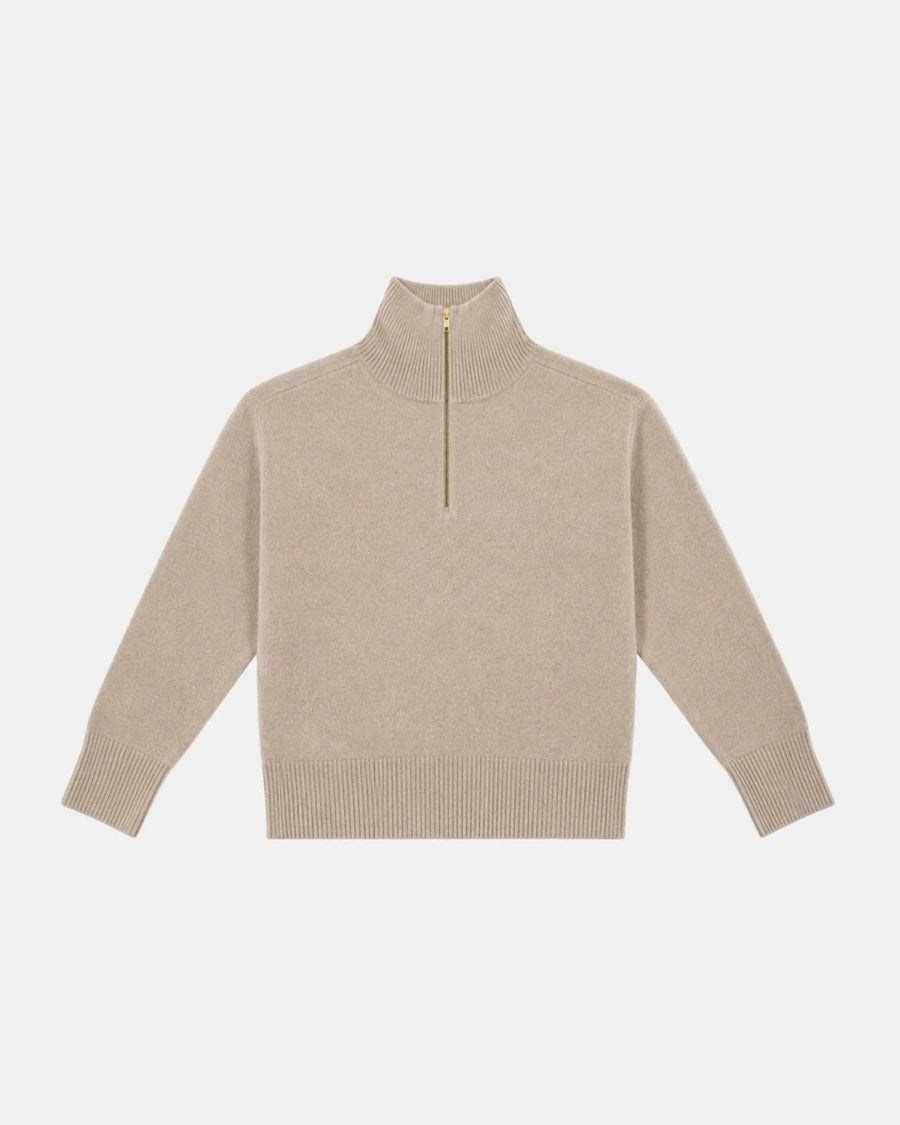 TRICOT JEAN MARC - PULL TSOLINE COL ZIP AVOINE