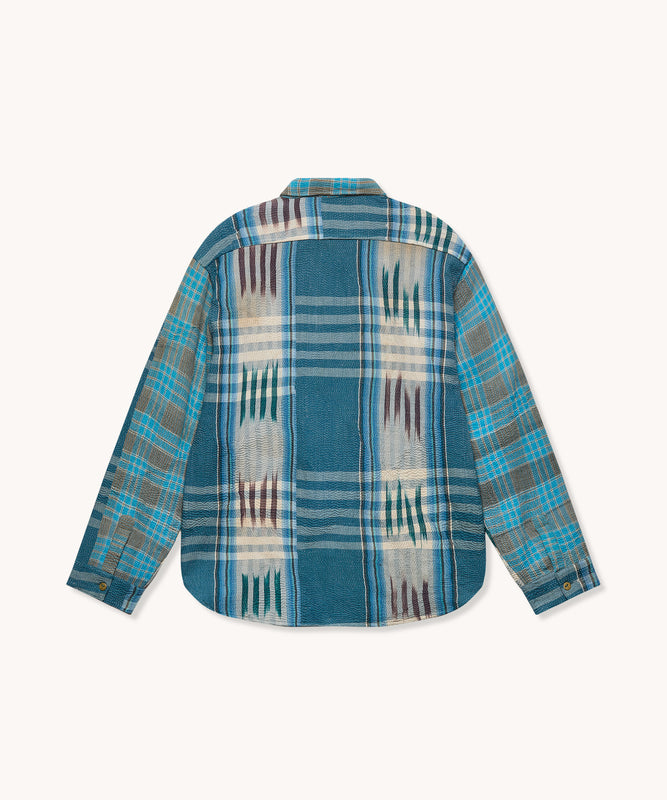 L'ÎLE BLEUE - SURCHEMISE PAUL SUZANI EN KANTHA