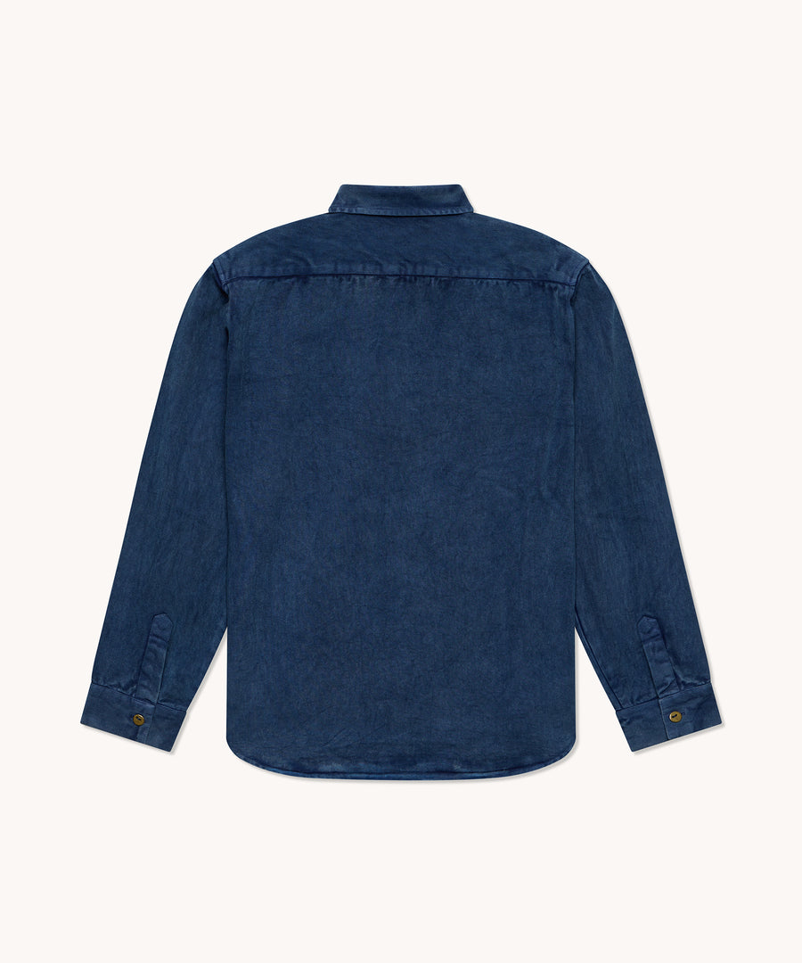Veste de travail Paul pour homme en coton bleu marine