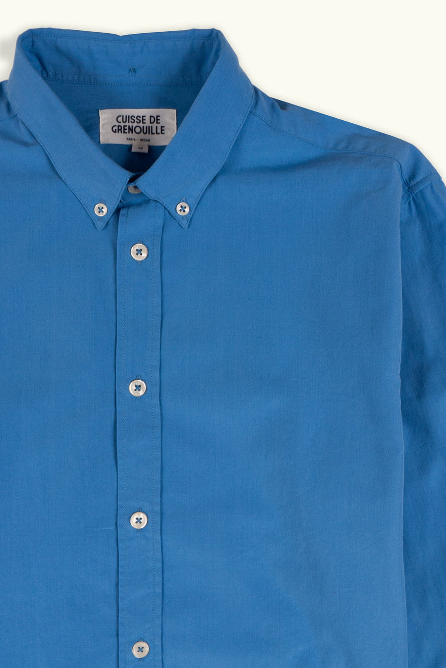 FROG LEG - Navy Poplin Shirt