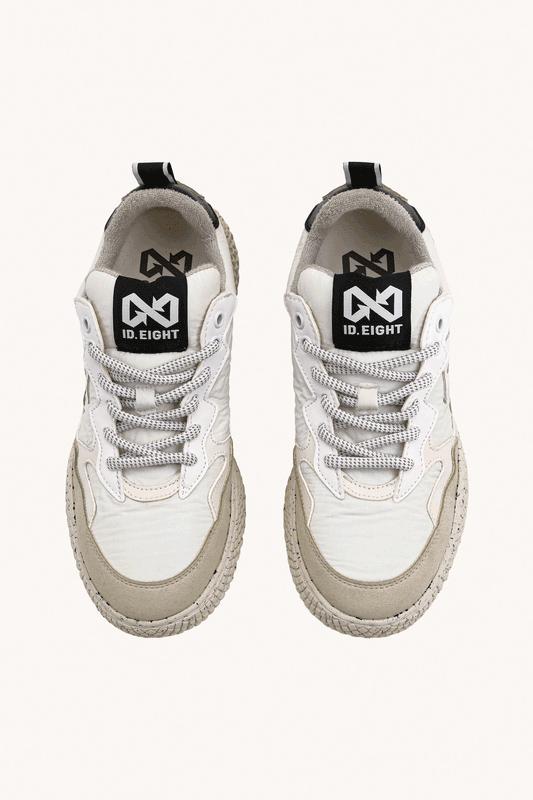 ID.EIGHT - MEN'S WHITE SNEAKERS "HANA WES WHITE"