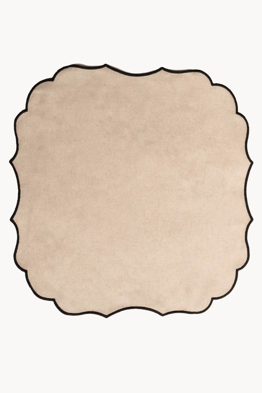 MARIAIDA HOME - SERVIETTES DE TABLE BEIGE ET NOIR