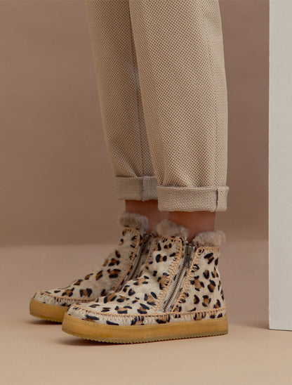 LAIDBACK - Setsu Boot Leopard Beige