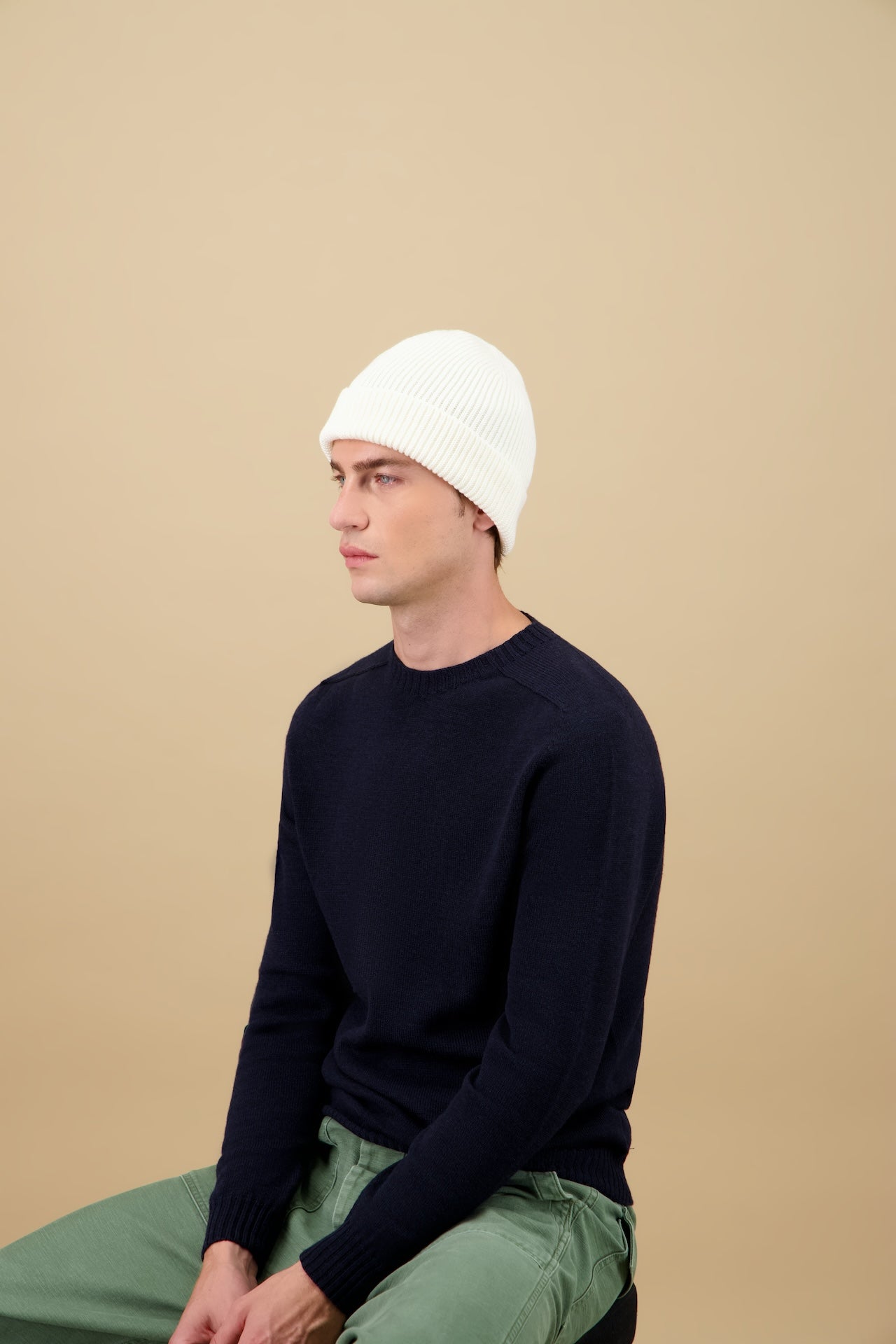 NITTO KNITWEAR - Ara Hat Ecru