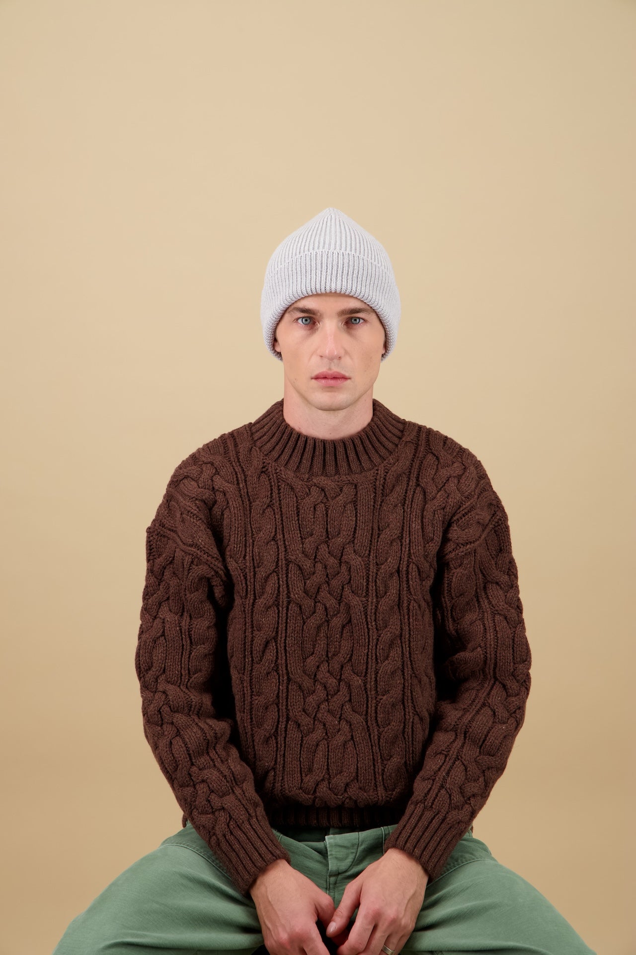 NITTO KNITWEAR - Light Gray Beanie