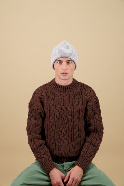 NITTO KNITWEAR - Light Gray Beanie