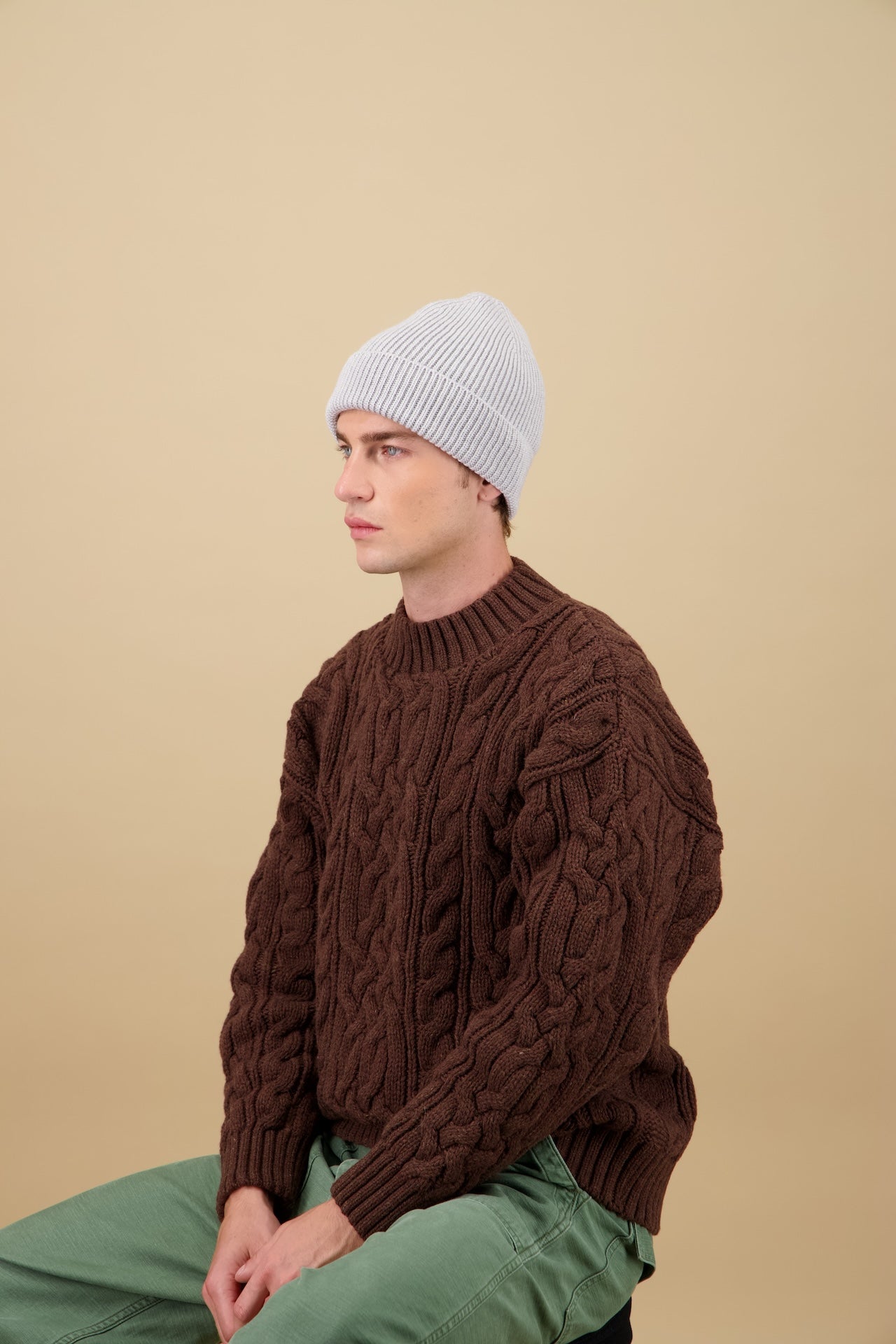 NITTO KNITWEAR - Light Gray Beanie