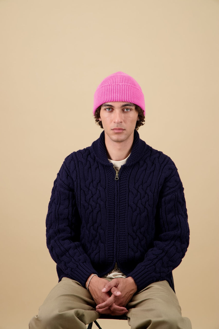 NITTO KNITWEAR - Pink Macaw Hat