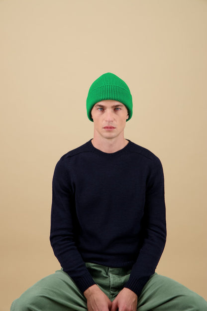 NITTO KNITWEAR - Bonnet Vert Pomme