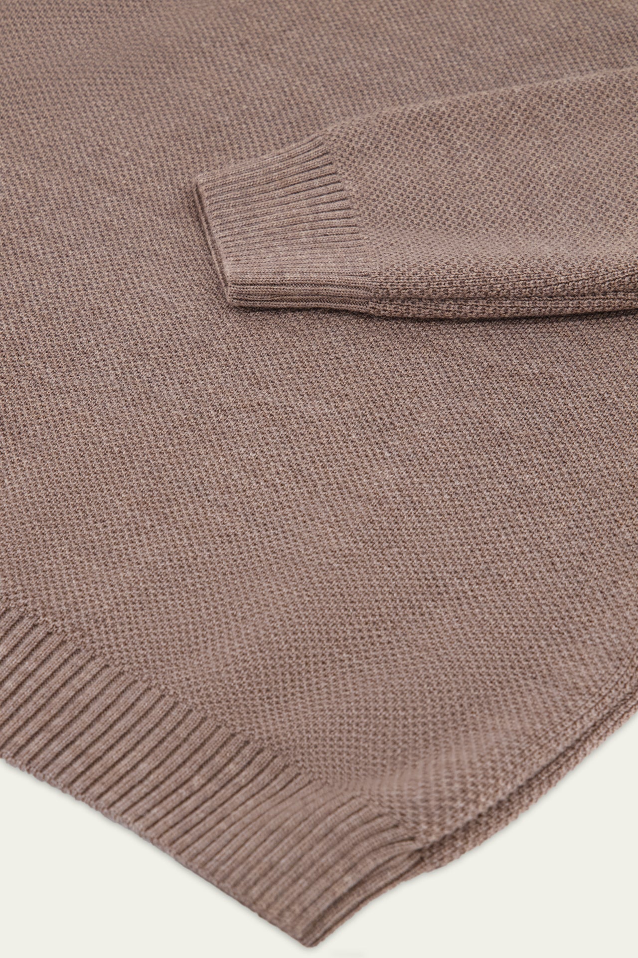 NITTO KNITWEAR - Youri Col Camioneur Taupe