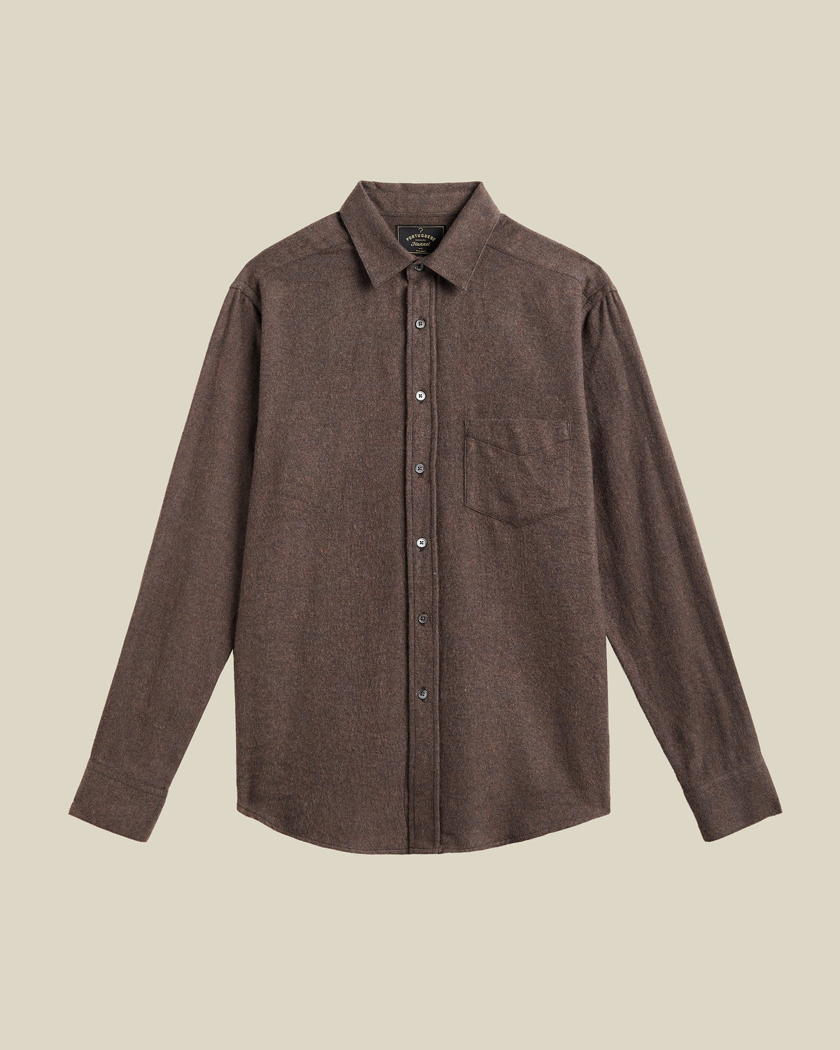 Chemise Portuguese Flannel Suavis brown homme vue principale