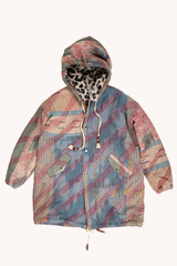 L'ÎLE BLEUE - MANTEAU LONG KANTHA FOURRÉ MEENU
