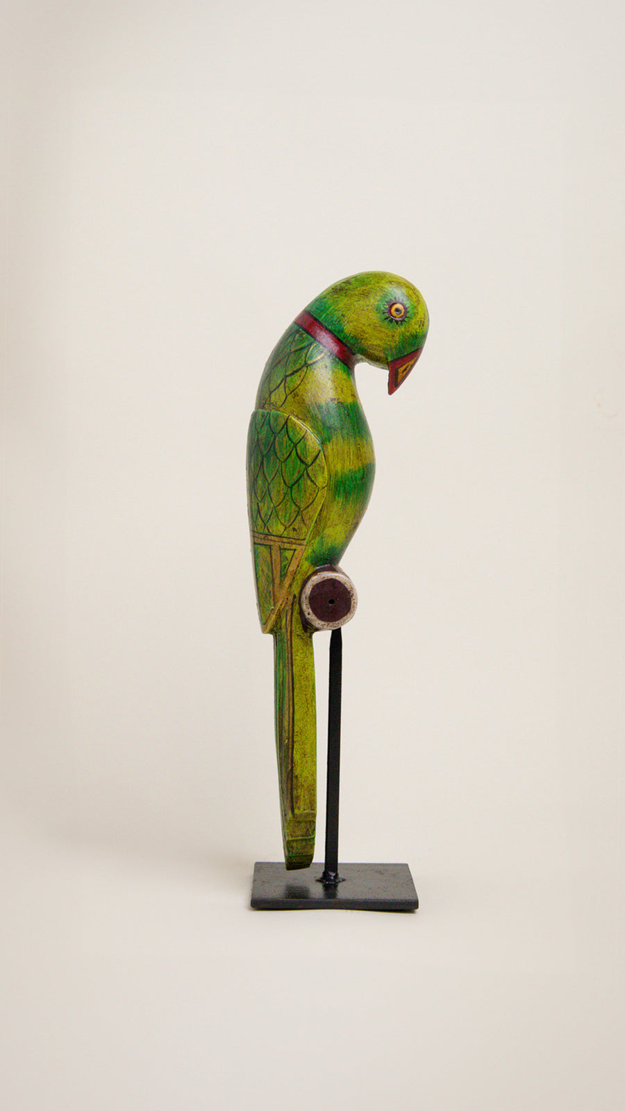 L'ÎLE BLEUE - Perroquet en Bois de Manguier