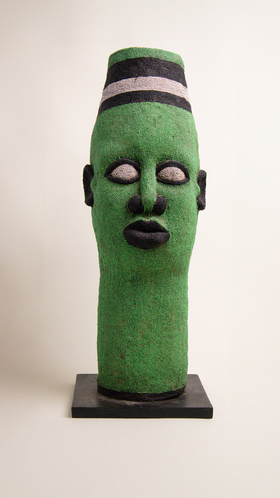 L'ÎLE BLEUE - Statue en Perles et Terre Cuite