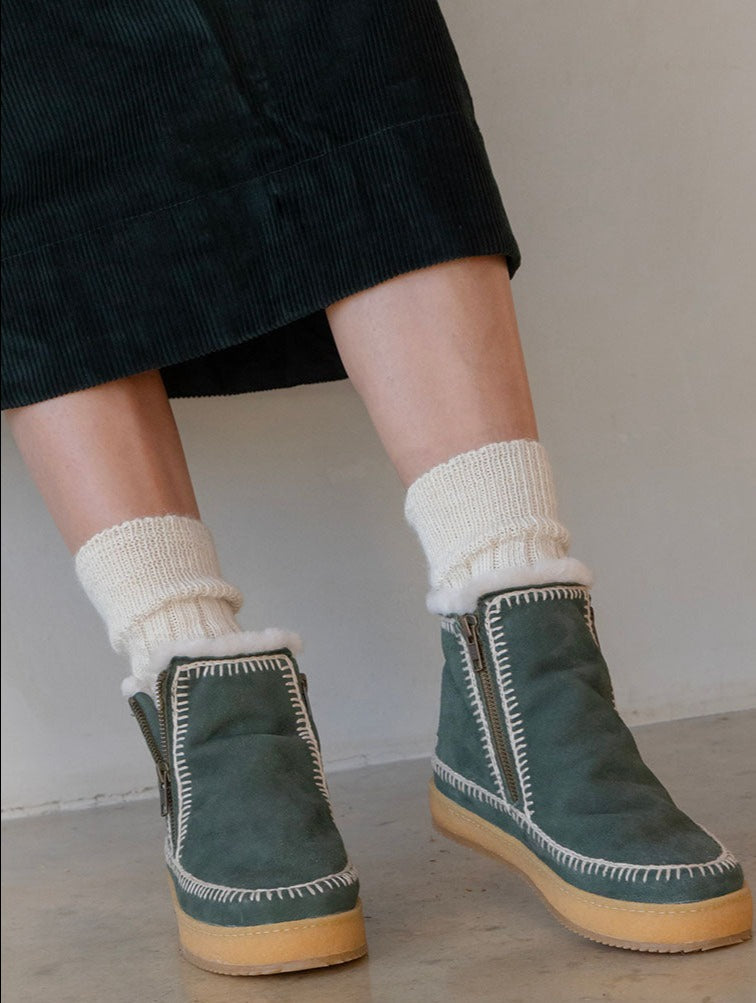 LAIDBACK - Setsu Boot Bottle Green Suede