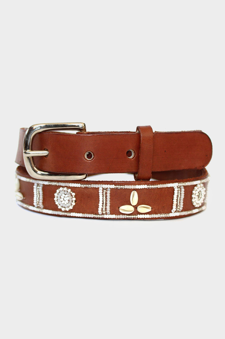 ASPIGA - Shell Belt White