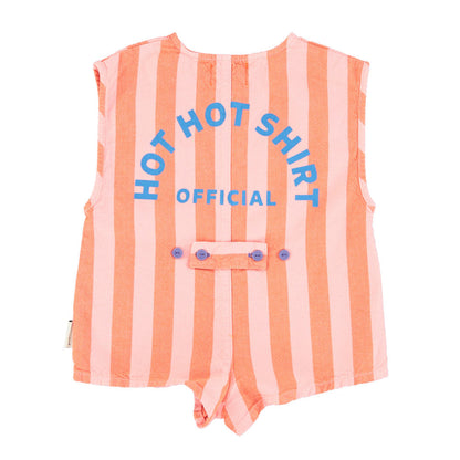 PIUPIUCHICK -  Combishort Orange & Pink Stripes