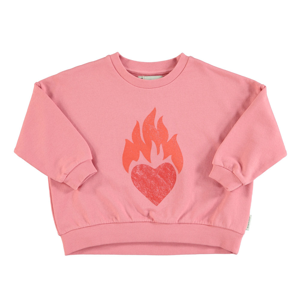 PIUPIUCHICK -  Sweatshirt Unisex Pink Heart