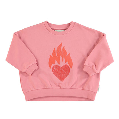 PIUPIUCHICK -  Sweatshirt Unisex Pink Heart