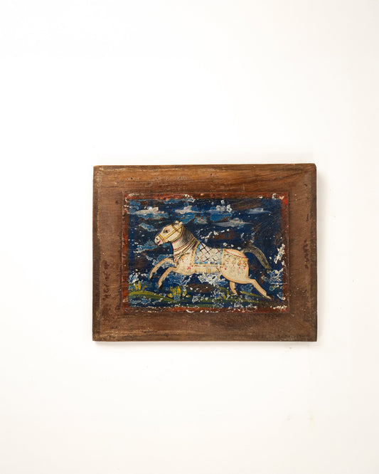 L'ÎLE BLEUE - TABLEAU EN BOIS PEINT À LA MAIN 3