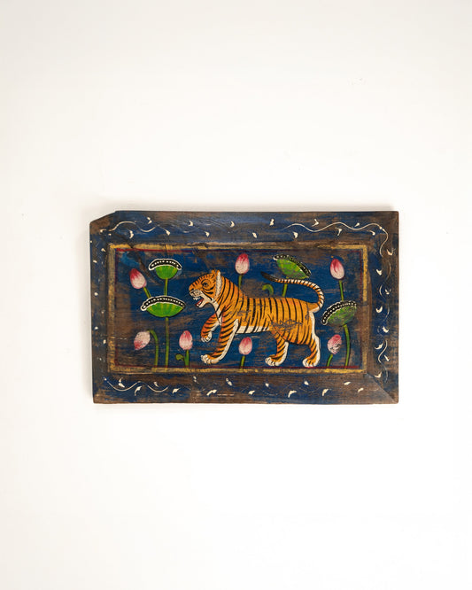 L'ÎLE BLEUE - TABLEAU EN BOIS PEINT À LA MAIN 12