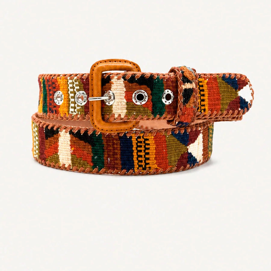 Ceinture tissée unisexe La Mansa Terre, vue principale