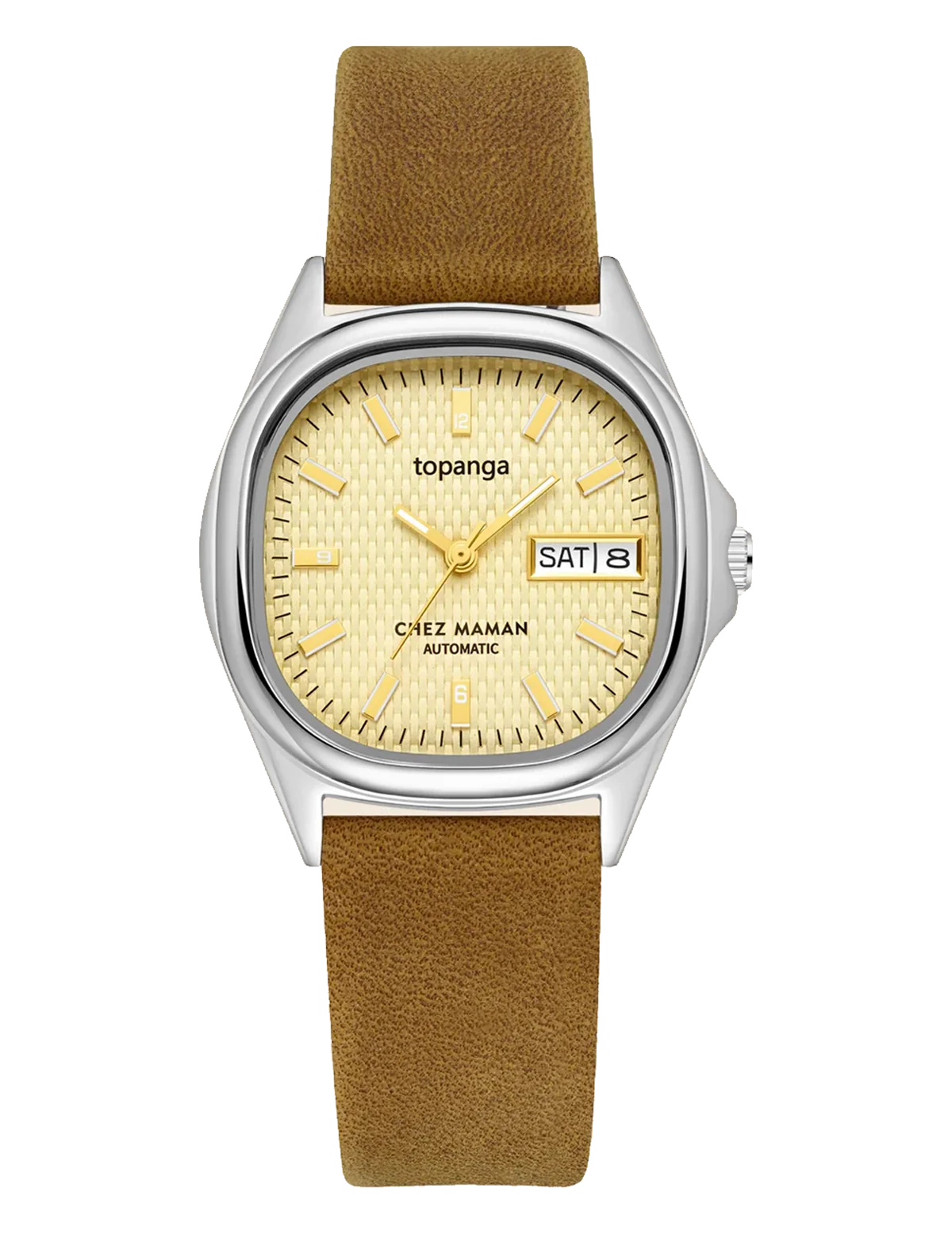 Montre Chez Maman Topanga Desert Sand cuir tan, vue principale